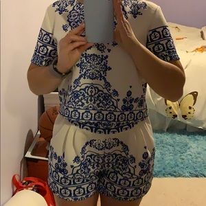 Two piece shorts and top